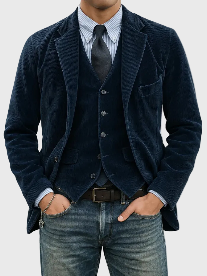 Tommy™ | Conjunto de 2 piezas: blazer y chaleco