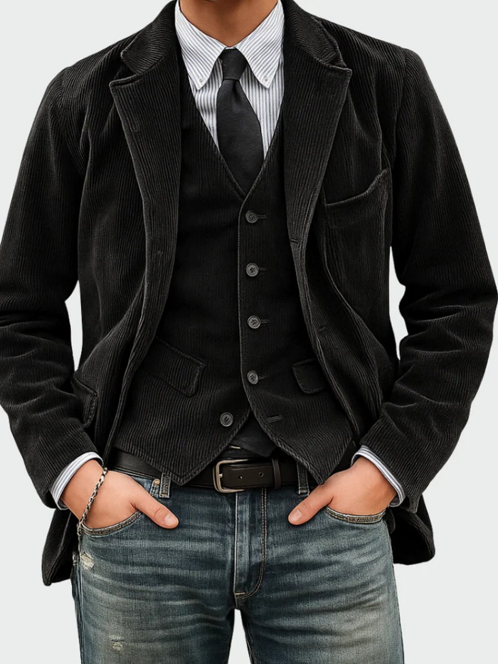 Tommy™ | Conjunto de 2 piezas: blazer y chaleco