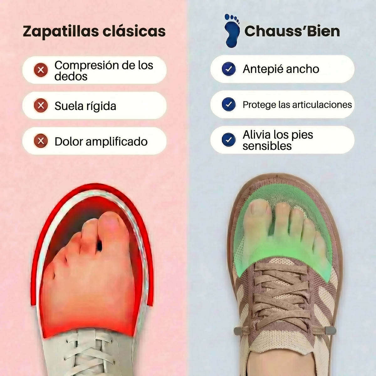 Zapatillas de confort ortopédico para mujer